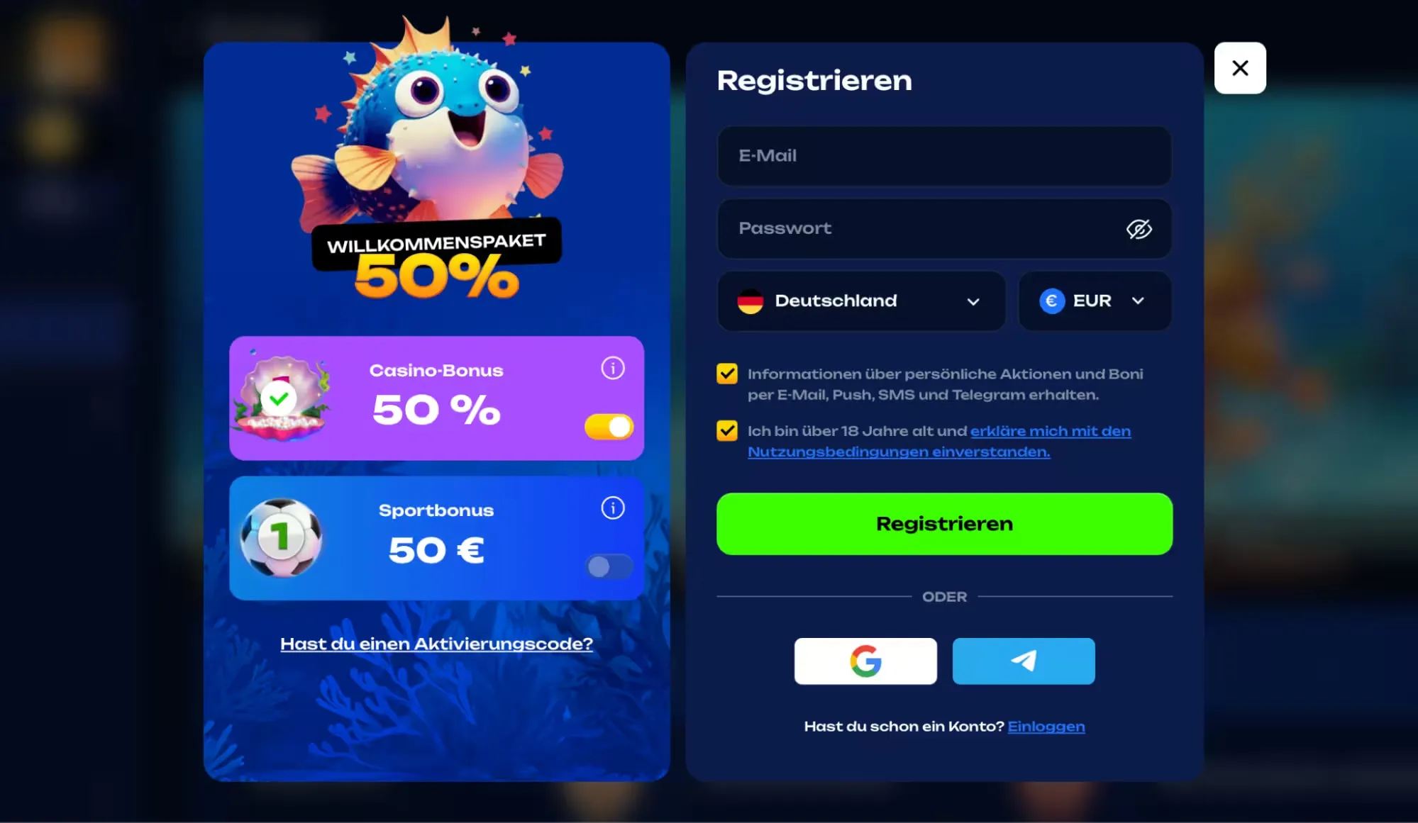 Fugu Casino 500 Free Spins: Verteilung auf vier Einzahlungen Fugu Casino 500 Free Spins: Verteilung auf vier Einzahlungen